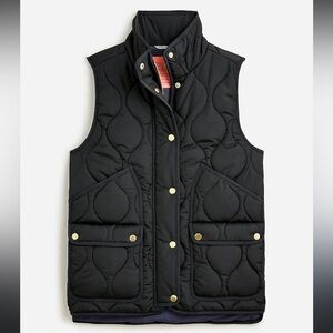 NEW J. Crew Quilted‎ Excursion Vest Signature Puffer Preppy Elevated Wmn XXS